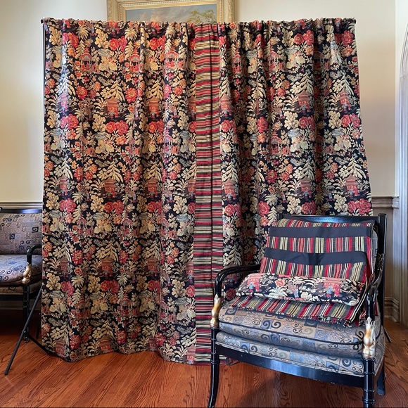 Custom made Asian Inspired Tapestry for a Window or as a Headboard Backdrop - Picture 8 of 15